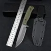 Hochwertiges 539GY Survival Gerades Messer DC53 Titanbeschichtung Drop-Point-Klinge Full Tang G10 Griff Feste Klingenmesser mit Kydex