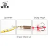 WPE marque Spinner leurre 1 pièces 65g10g135g 22 couleurs avec triple crochet métal cuillère leurre dur pêche leurre matériel de pêche appât 220726