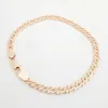 Kedjor Fashion Men Necklace Chain Trendy Rose 585 Gold Color Jewelry Link 48cm Long Giftchains