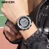 Montres-bracelets Montres électroniques de sport de plein air pour hommes Chronomètre 50M étanche LED montre-bracelet numérique homme réveil Relogio MasculinoWr
