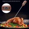 Digital Cooking Thermometer Double Use Silicone Scraper Spatula Cooking Food Thermometer Household Baking Tool C0817x