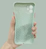 Heat Dissipating Skin-Friendly Mesh Soft TPU Phone Case Cover for iPhone 12 Mini 11 Pro Max 6 7 8 Plus XR X XS