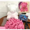 Dekoratif Çiçek Çelenkleri Sevgililer Günü Hediyesi Diy köpük ayı kalıp 600pcs PE Yapay gül çiçek başları köpek aksesuarları çanta aracı seti