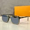 Iniziali sulle aste occhiali da sole da uomo hot designer Satellite milionario occhiali da vista retrò vintage oro lucido stile estivo laser 1085