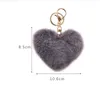Party Favor Fashion Love Plush Pendant Heart Key Chain Keychain Cute Stuffed Plush Car Accessories Bag Ball Toy Gifts GCE13454