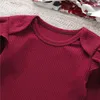 Zestawy odzieży Pudcoco 3PCS 0-24M Casual Born Infant Baby Girl Ubrania Zestaw Flower Tops Romper Leggins Stroje opaski na głowę USA