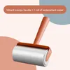 New Tearable Roll Paper Sticky Rollers Dust Wiper Pet Hair Clothes Carpet Tousle Remover Portable Replaceable Cleaning Brush Tool