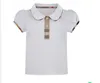Summer Children's Short Sleeve fashion baby cotton T-shirt minimal design child Lapel top POLO shirt for boy and girl