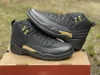 2022 New 12 12s Black Taxi CT8013-071 Authentic Shoes XII Sports Sneakers Womens Mens With Original Box