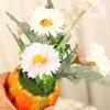 Dekorative Blumenkränze, Simulationsblume im Topf, künstliche Chrysantheme, gefälschter Kürbistopf für Hochzeit, Party, Weihnachten, Ostern, Dekoration