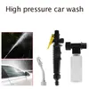 Water Gun Snow Foam Lance Metal Car Cleaner de alta pressão Pulverizador de jato Acessórios para jardim de ferramentas de lavagem de mangueira bico de água sprinkl sprinkl