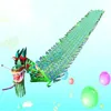 Celebração de festa chinesa Dragão Ribbon Dance Props Colorful Square Fitness Products Funging Toys for Children Adults Festival Gift