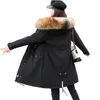 Promotion priceBig Fur Fashion Winter Jacket Women Down Parkas Warm lining Coat Female Outerwear 201027