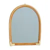 Spiegels rattan hangende muurspiegel innovatieve kunstdressing make -up voor ingang 2xpemirrors