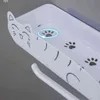 Floating Organizer Shelf Cute Cat Wall Storage Plastic Towel Holder Pendant Corner Spice Rack Sponge Stand Bathroom Accessories J220702