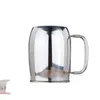 1000Ml Mug Coffee Tea Cup Mugs Stainless Steel liner Water Cup Ear Hanging Portable Beer Cups Travel Bottler RRB15052