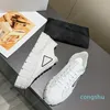 Sapatos casuais femininos Triple Black White Lady Sneakers Fashion Leisure Designers Designers Sneaker Nylon Party Dress 3
