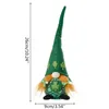 Decorative Objects & Figurines Irish Festiva Day Gnome Leprechaun Shamrock Handmade Swedish Tomte Plush DollDecorative