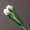 Simulerad tulpan 3st / Tie Bundle Hand Känsla Blommor Faux Floral Hotell Heminredning Bröllopsdekoration Skytte Props Fake Flower