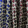 Tkanina Lasui 3Y = 1LOT Gorgeous 4 kolory Niebieski / Czerwony Leopard Cekiny Haft Koronki DIY dla Moda Dress Prom Dresses W0044