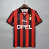 FUSSBALLJERSEY 90 91 Retro-Trikots Heim 95 96 97 Gullit 01 02 03 Maldini Van Basten Fußball KAKA Inzaghi 06 07 Mailand 2009 PIRLO SHEVCHENKO BAGGIO Ac Milans