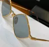 Geometric Sunglasses for Women Men Black Metal Dark Grey Lens Unisex Fashion Sun Glasses with Box