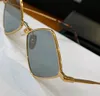 여성용 기하학 선글라스 남성용 블랙 메탈 다크 그레이 렌즈 Unisex Fashion Sun Glasses with Box