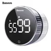 Baseus LED Digital Kitchen Timer for Cooking Shower Study Stopwatch目覚まし時計磁気電子調理カウントダウンタイムタイマーT200227