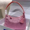 Moda tasarımcı crossbody çanta kadın çanta çantaları tam elmas klasik hobo lüks kadın omuz çantaları ışıltı çanta kılıfları kadın için