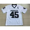 C202 45 Boobie Miles Friday Night Lights American Football Jerseys With C Patch #35 Boobie Miles Men's High School Jersey Swen Stitch