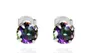 Oorknopjes Sieraden Luckyshine 3 paar Dames Mti-Color Natural Mystic Topaz Rainbow Zircon Round Cut Lady Girls S Drop Delivery 2021 5Wygs