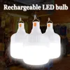 Bombillas LED móviles recargables por USB de 8000lm, luz de emergencia, luces portátiles para acampar, decoración del hogar, luz nocturna