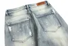 Hiphop ankel blixtlås knapp tvättad retro rippade mäns jeans byxor striht harjuku fickor baggy överdimensionerade denimbyxor t220803