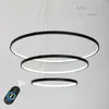 Hanger lampen moderne led ronde lamp lichten Noordse licht luxe kroonluchters restaurant ijzer ophangende eetkamer fabriekenspender