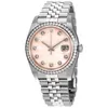 Diamantes Relojes de lujo para mujer Mecánico automático Cristal de zafiro resistente a los arañazos 36 mm Madre de perla Diamante Dial Reloj automático para mujer