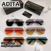 A DITA SUN SUN SUNGLASSES GRAND ANE DRYGULA MEN GOGGLE BAMBLES PLLOT PLANC Black Round Shield Top Wysokiej jakości oryginalne okulary marki luksusowe