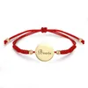 Brief Hart Love Charm Armbanden Verstelbare Touw Geweven Pols Bangle Vriendschap Armband Sieraden Verjaardag Geschenken Valentijnsdag voor Dames Mannen Meisjes Moeder