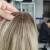 新しい在庫のバレージブロンドカラーヒューマンヘアピーストッパー脱毛のためのPUベースの周りのモノラル