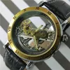 Orologi da polso Forsining 2022 Orologio automatico maschile Orologio da polso meccanico da uomo con cinturino in acciaio inossidabile trasparente Relogio2605