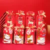 Gift Wrap 50pcs 2022 Chinese Year Candy Bag Plastic Drawstring Snack Treat BagsGift WrapGift