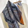 Foulards Double Face Clair Imprimé Véritable Twill Foulard En Soie Châle Pour Femmes 100% Dames Ombre Chaude 90X90CMSécharpesÉcharpes Shel22