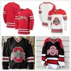 Chen37 C26 NIK1 Niestandard NCAA Ohio State Buckeyes Dowolne nazwisko numer męskie Jersey Hockey Jerseys Spersonalizowane hafty college Big Ten Sched