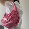 Moda macarrão design feminino sacos de ombro galf lua pequena sacola luxo macio couro do plutônio senhora bolsas tendência atada mão bolsas