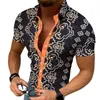 Camisas casuais camisetas havaianas de manga curta designer de verão Top Top Hawaii Blouse Size Blouse Shirt Fashion Man