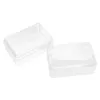 Gift Wrap 2Pcs Rectangular Transparent Packing Boxes With Cover Practical Snack Storage BoxesGift