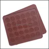 30 48 trous Sile Pad de cuisson Mod Four Aron Tapis antiadhésif Pan Pâtisserie Outils de gâteau Livraison directe 2021 Mods Ustensiles de cuisson Cuisine Bar à manger Accueil Gar