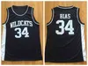 A3740 Hommes Len Bias 34 Northwestern Wildcats High School Basketball Jersey Pas Cher 1985 Maryland Terps Len Bias College Chemises De Basketball Cousues