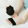 靴下靴下ly女性5本指のハイヒール前足のハーフパーム目に見えない浅いポートオンスリップオープントゥーソックス