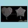 Other Event Party Supplies Festive Home Garden Love Heart Star Shape Led Light Bobo Balloo Dhzqi