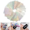 2022 Fashion New Salon 24 Type Hollow Laser Nail Art Sticker Stencil Set Gel Polish Nail Vinyl Tip Transfer Guide Mall Nagel Dekaler klistermärken